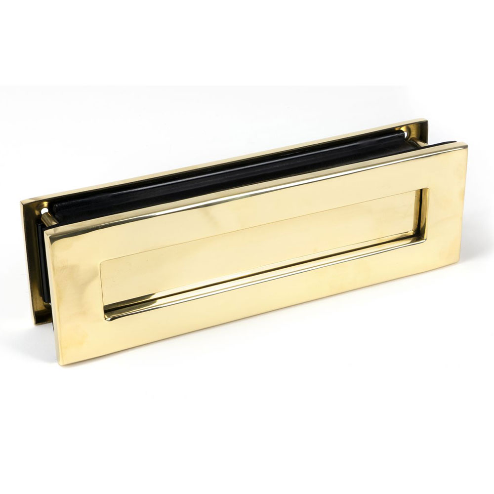 From the Anvil Traditional Letterbox - Polished Brass